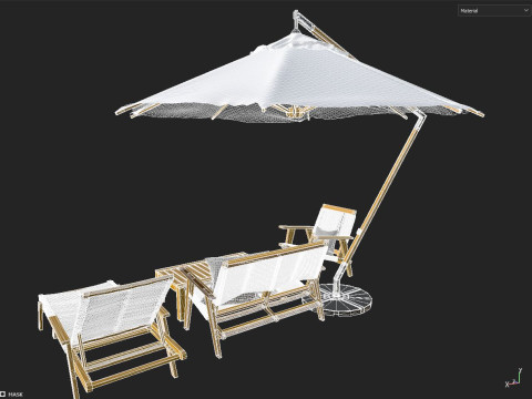 Outdoor furniture 3D Model