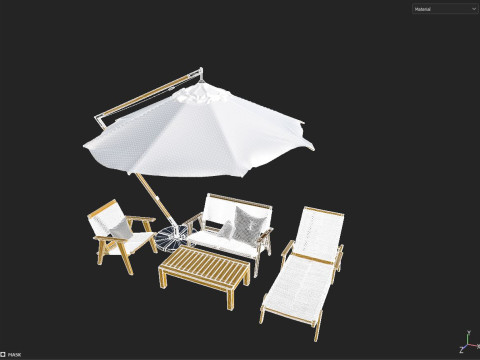 Outdoor furniture 3D Model