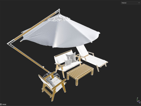 Outdoor furniture 3D Model
