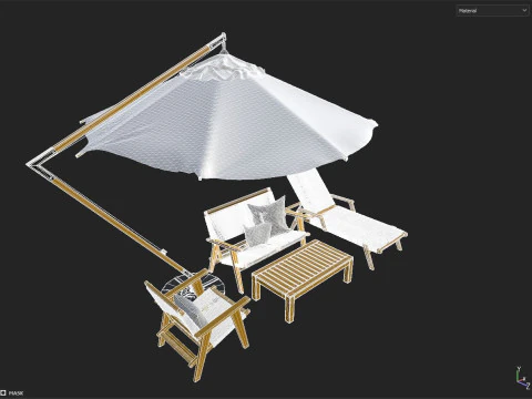 Outdoor furniture 3D Model