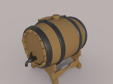 Barrel 3D Model