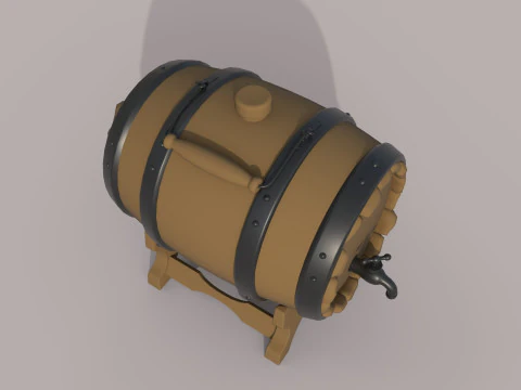 Barrel 3D Model