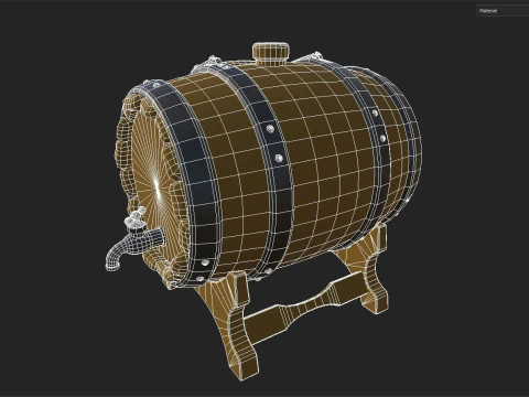Barrel 3D Model