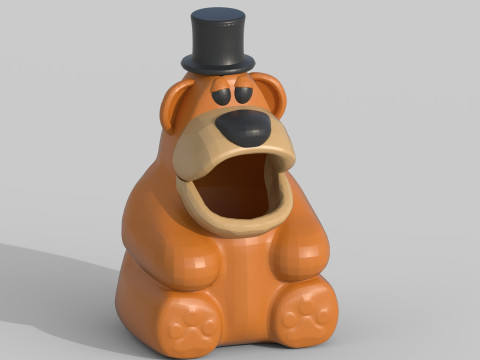 Bear Figurine 3D Model