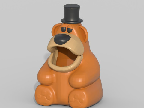 Bear Figurine 3D Model