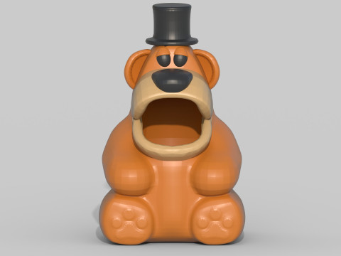 Bear Figurine 3D Model