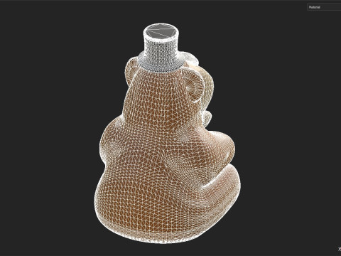 Bear Figurine 3D Model