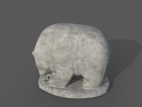 Bear Statue 3D Model
