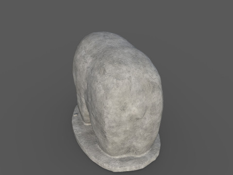 Bear Statue Modello 3D