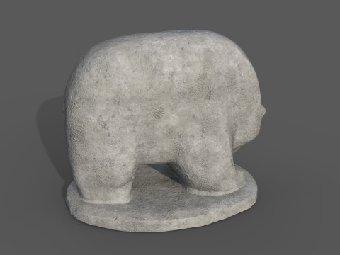 Bear Statue Modello 3D