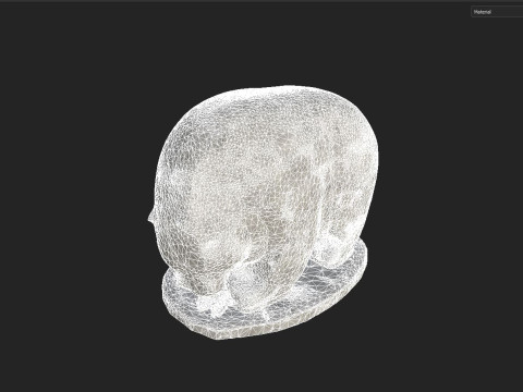 Bear Statue Modello 3D