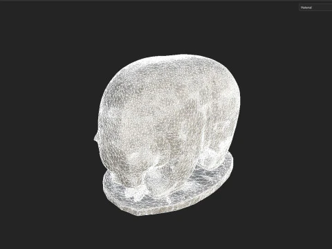 Bear Statue 3D Model