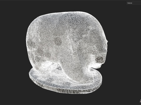 Bear Statue Modello 3D