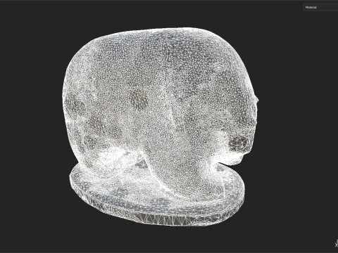Bear Statue 3D Model