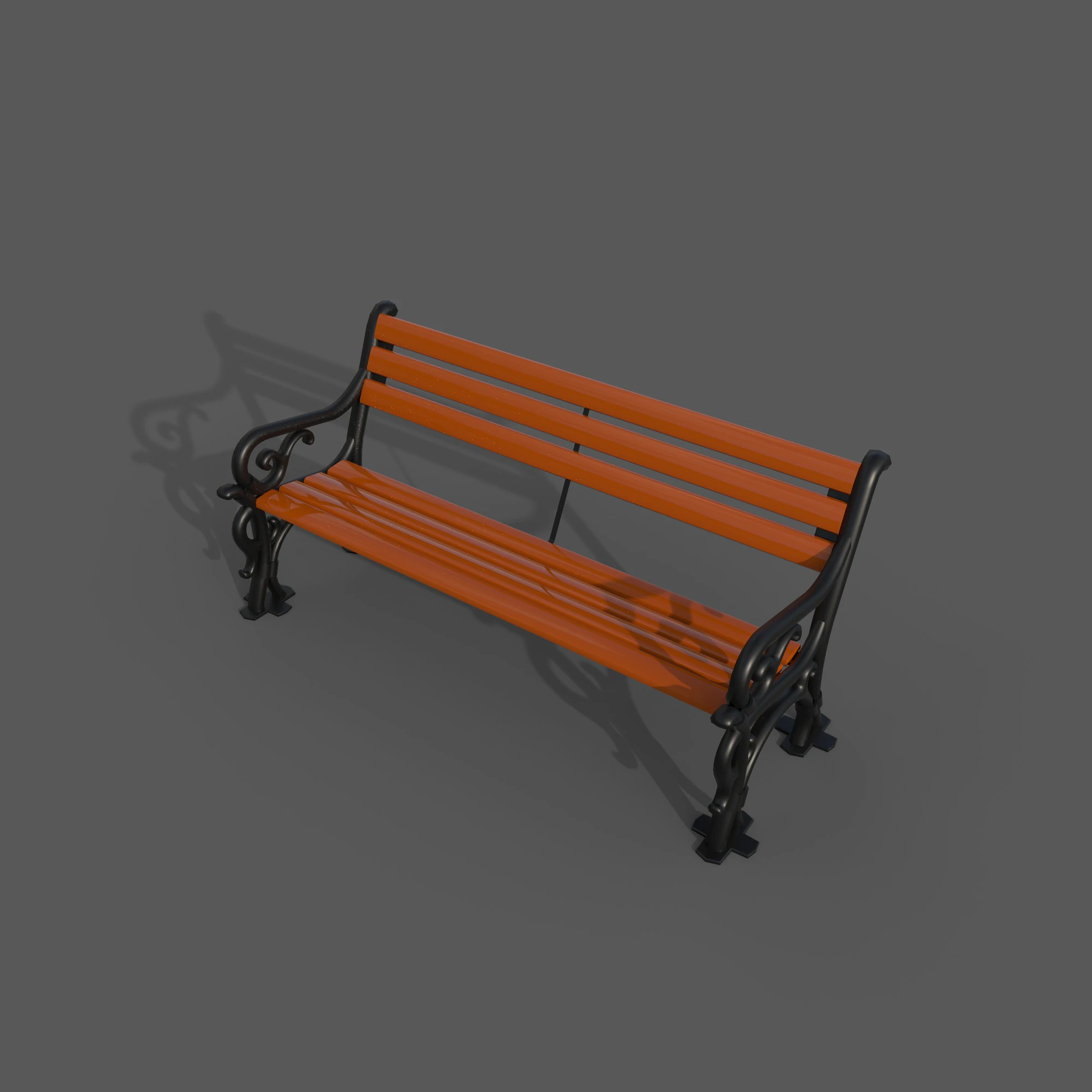 Bench 3D Model .c4d .max .obj .3ds .fbx .stl .blend 
