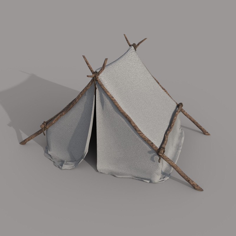 Camp Tent 3Dモデル .c4d .max .obj .3ds .fbx .stl .blend 