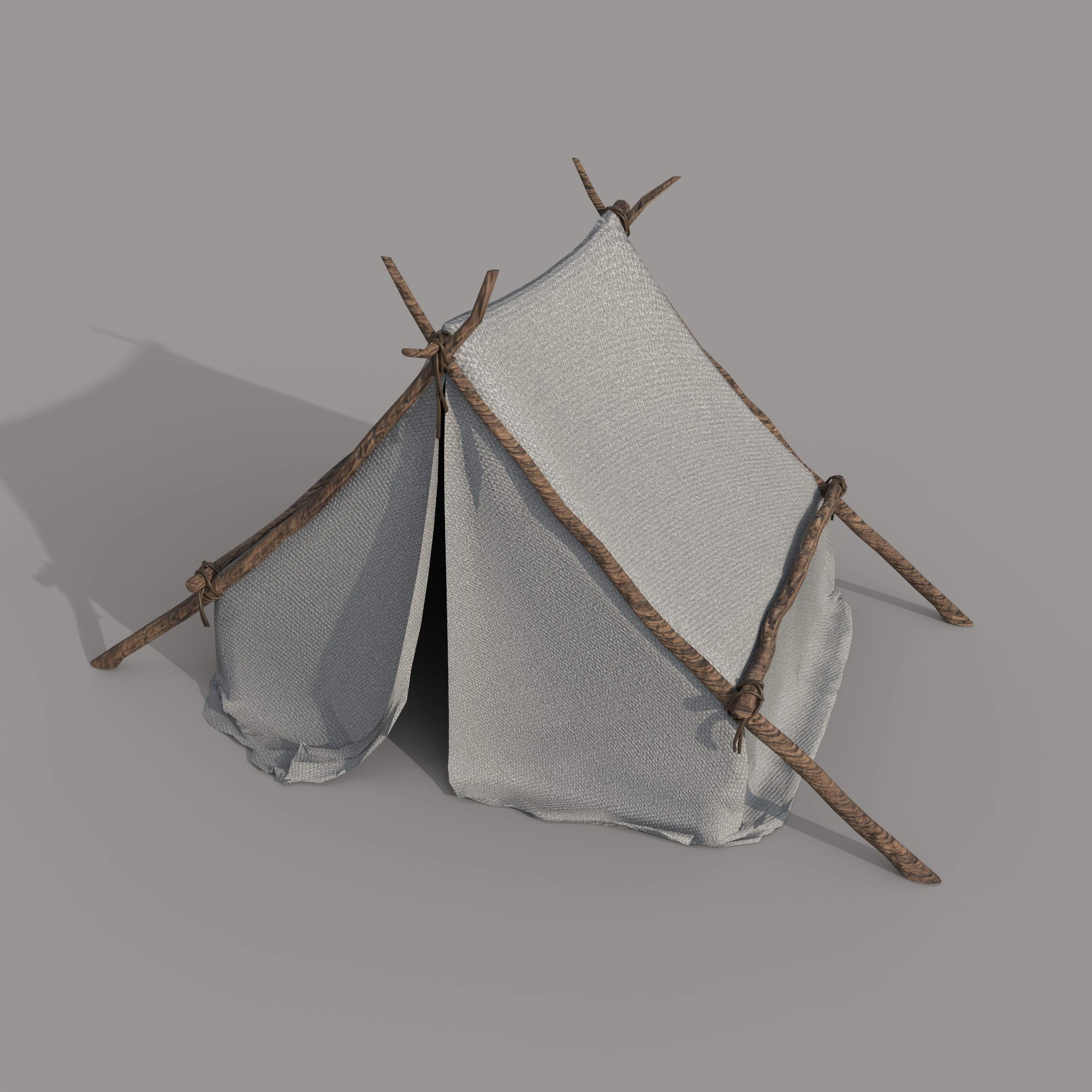 Camp Tent 3D Model .c4d .max .obj .3ds .fbx .stl .blend 