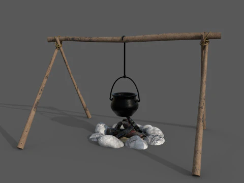 Kamp ateşi 3D Model