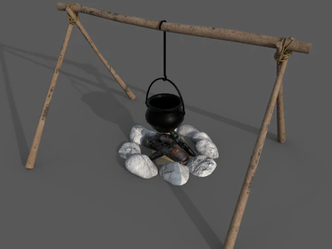 Campfire 3D Model