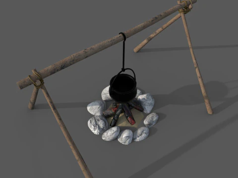 Campfire 3D Model