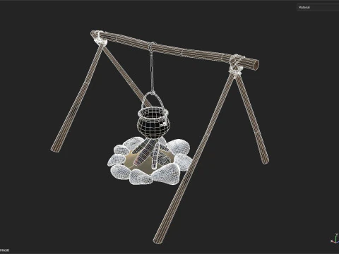 Campfire 3D Model