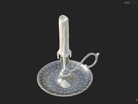 Candle 3D Model