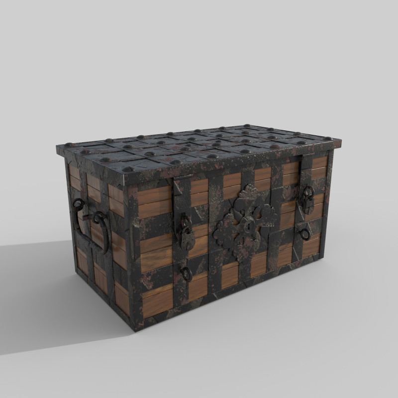 Chest Modello 3D .c4d .max .obj .3ds .fbx .stl .blend 