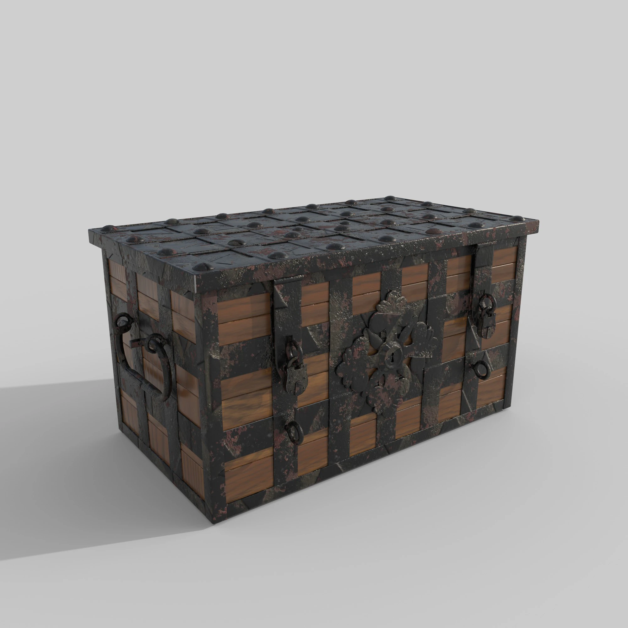 Chest 3D Model .c4d .max .obj .3ds .fbx .stl .blend 