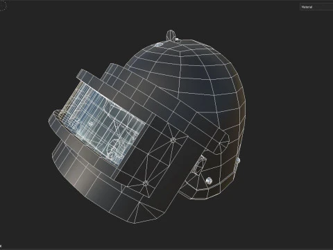 Combat Helmet 3D Model