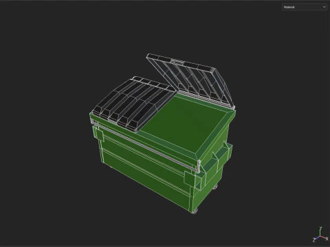 contenedor de basura Modelo 3D