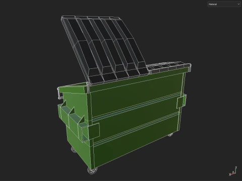 contenedor de basura Modelo 3D