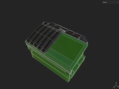 contenedor de basura Modelo 3D