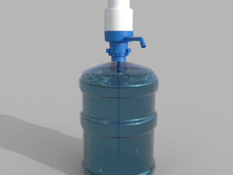 पानी की बोतल 3D मॉडल