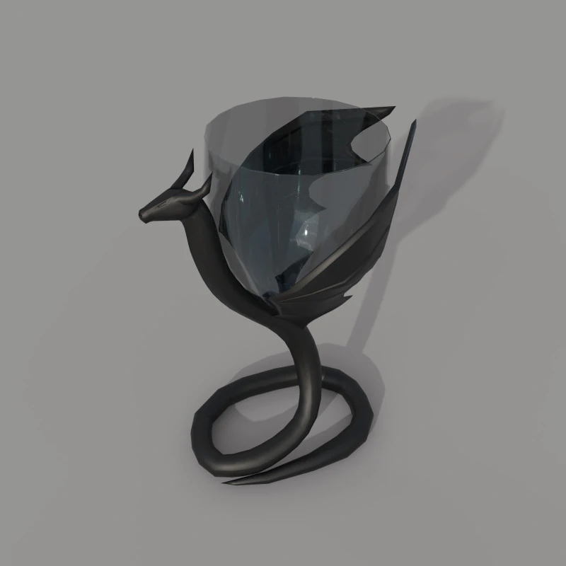 Draken beker 3D Model .c4d .max .obj .3ds .fbx .stl .blend 