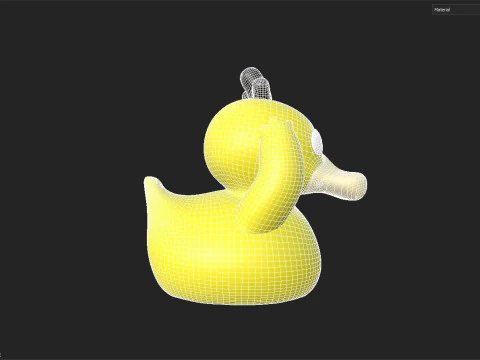 Утка Игрушка 3D Модель