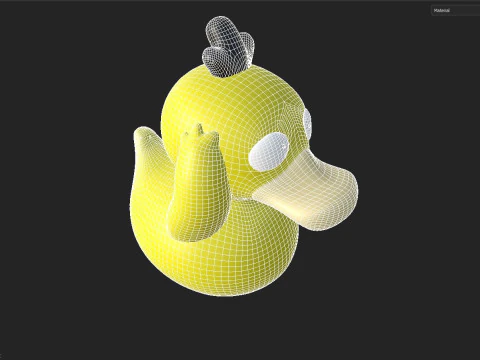 Утка Игрушка 3D Модель