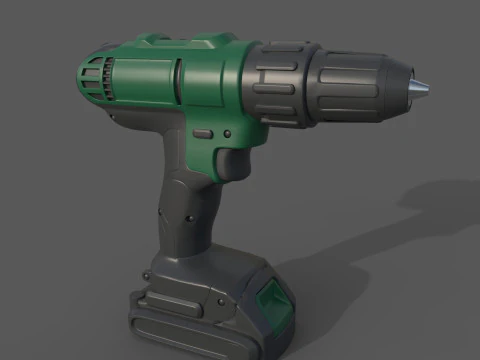 Taladro eléctrico Modelo 3D