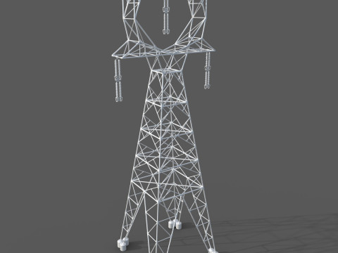 Power transmission tower 3D Model