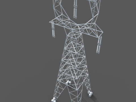 Power transmission tower 3D 模型