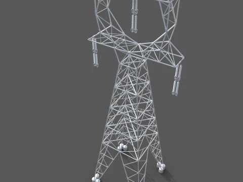 Power transmission tower 3D Model