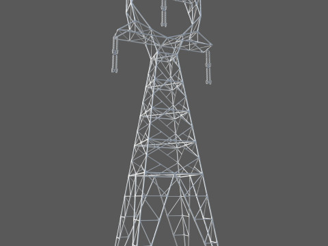 Power transmission tower 3D 模型