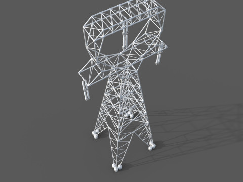 Power transmission tower 3D 模型