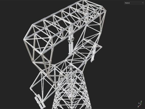 Power transmission tower 3D 模型