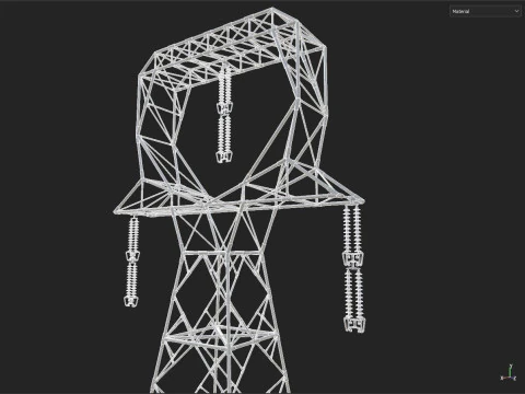 Power transmission tower 3D Model