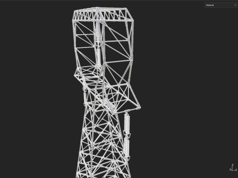 Power transmission tower 3D 模型