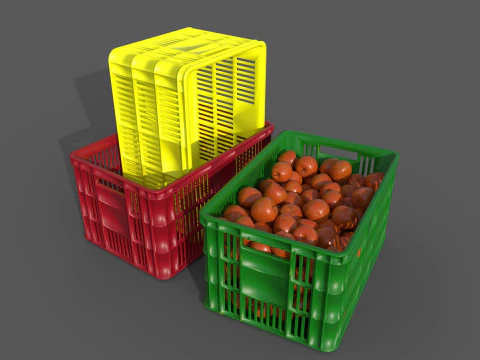 Cesta de ma&ccedil;&atilde; Modelo 3D