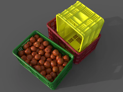 Apple basket 3D Model
