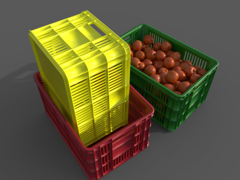 Apple basket 3D 模型