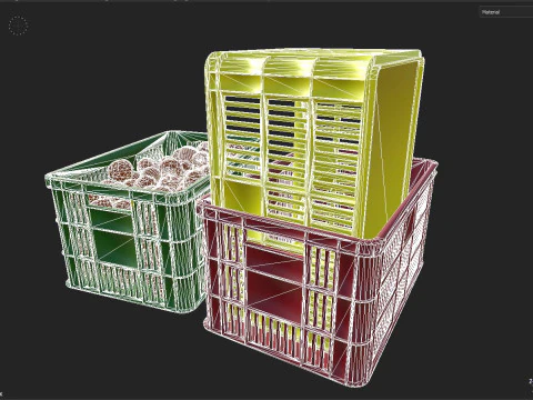 Apple basket 3D Model