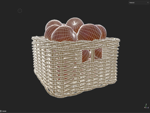 Apple Basket 3D मॉडल